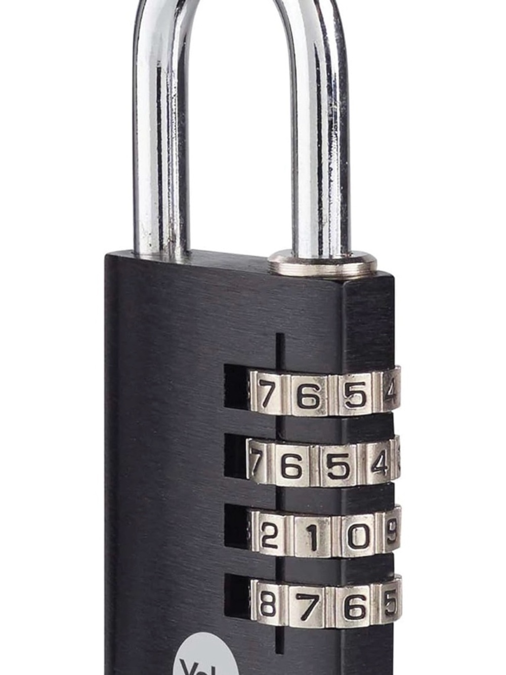 Black Combination Padlock Makeup Organizer Security Lock